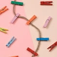 thumbnail image 5 of Incraftables 100 Mini Wooden Clothespins – 1" Colored Craft Clips for Photos, Card, & DIY Decorations - Natural Birch pins for Artwork, Laundry, Scrapbooking & More, 5 of 10