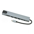 thumbnail image 1 of 8 in 1 Docking Station, USB Port Hub with PD USB C USB3.0 USB2.0 Storage Card Memory Card HD Multimedia Interface RJ45, USB Multiport Adapter for Multi Port Expansion, 1 of 7