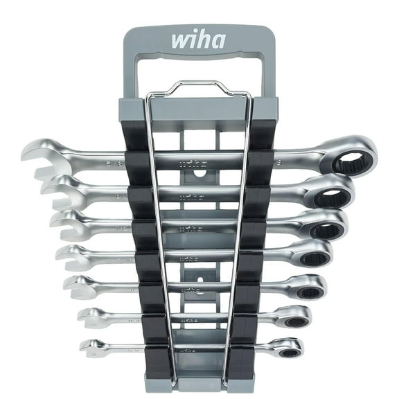 7 Piece Combination Ratchet Wrench Set - Sae Wiha Tools 30393