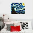 thumbnail image 4 of GOSMITH Van Gogh Canvas Wall Art Starry Night Poster - Fine Art Prints - Famous Paintings Reproduction Modern Blue Wall Decor Pictures for Living Room Bedroom Office, 4 of 4