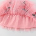 thumbnail image 4 of Girls Tutu Dress Cute Cherry Decor Flutter Sleeve A-Line Outfits Toddler Sweet Layered Tulle Princess Dress Pink 5-6 Years, 4 of 7