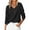 Black, variant on WTOBBY Women's Casual V-Neck Sweater Base Layer, Knitted Long Sleeve Solid Color Top for Layering and Everyday Outfits, Comfortable and Versatile,Black L