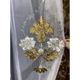 thumbnail image 4 of Customized Wine Red Gold Velvet Gilded Jacquard Curtains for Villas Splicing Living Room Bedroom French Window Balcony Window, 4 of 5