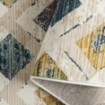 thumbnail image 5 of Everloom Magnolia Harmony Modern Diamond Area Rug, Beige/Blue, 5'2"x7'2", 5 of 7
