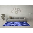 thumbnail image 3 of Ahgly Company Indoor Square Oriental Blue Modern Area Rugs, 8' Square, 3 of 4