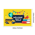 thumbnail image 1 of Colorful Welcome Back to School Banner with School Bus Globe and Books Background Party Decors for Classroom Decor School Events Photo Backdrop Supplies, 1 of 4