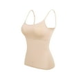 thumbnail image 6 of Women'S Plus Size Tank Tops With Built-in Bra Comfortable and Breathable, Suitable for Both Outer and Inner Wear With thin Spaghetti Straps 2XL, 6 of 8