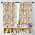 thumbnail image 5 of Blackout Kids Curtains,Pink Hedgehog Rose Pattern Childrens Insulated Curtains Set Of 2,Bedroom Essentials,Toddler Room Decor 42"x54", 5 of 5