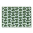 thumbnail image 1 of Green Leaf Cutting Board, Tropical Jungle Leaves Palm Trees of Hawaii Watercolor Style Summer Nature, Decorative Tempered Glass Cutting and Serving Board, Small Size, Green White, by Ambesonne, 1 of 1