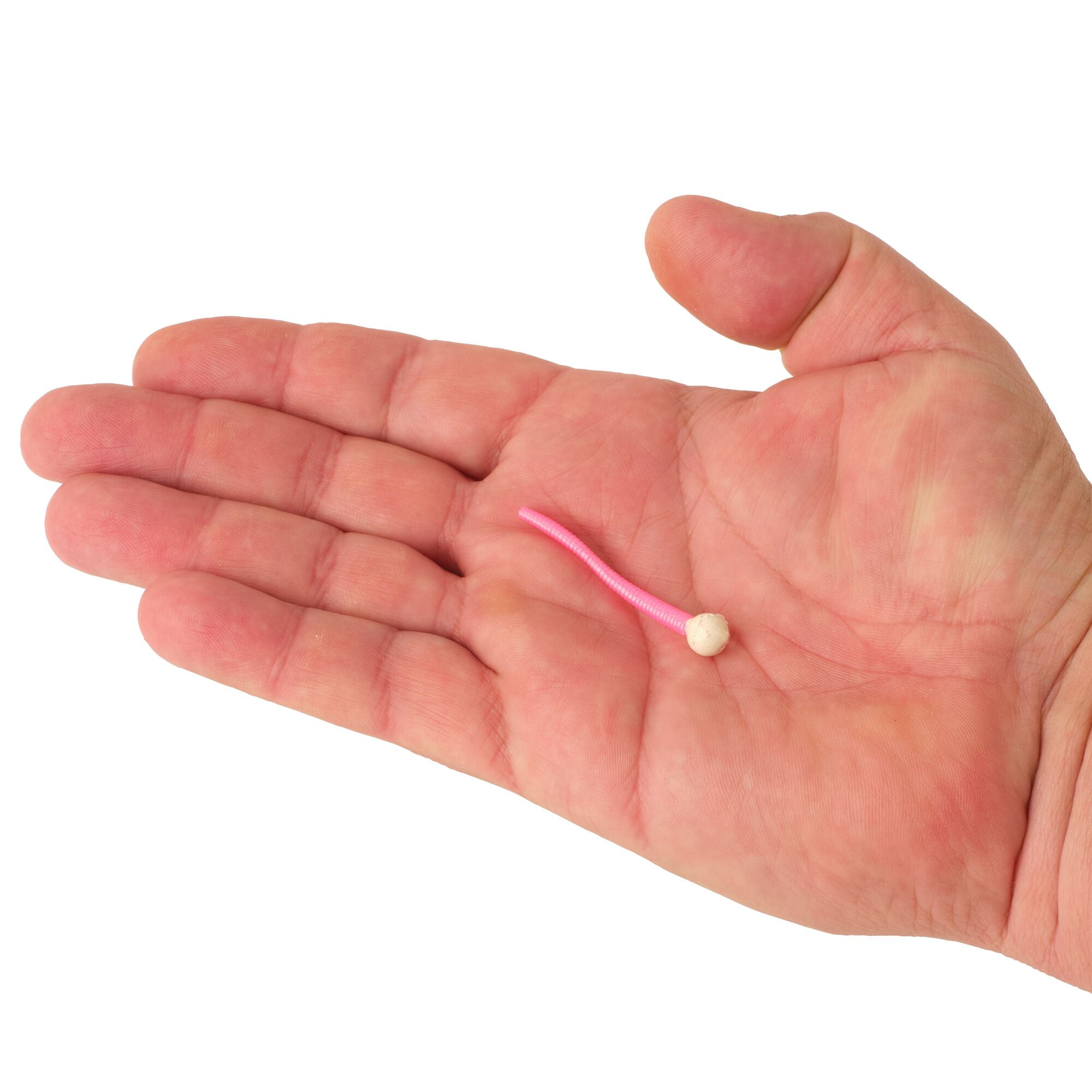 Berkley PowerBait® Floating Mice Tails, 2 in, Worms, White/Bubblegum (15 Count)