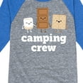 thumbnail image 3 of Instant Message - Camping Crew Smores - Toddler & Youth Raglan Graphic T-Shirt, 3 of 5