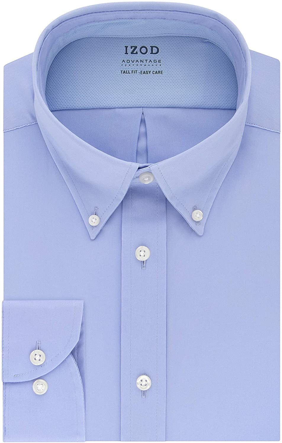 IZOD Men's Big and Tall Dress Shirt Tall Fit Stretch Cool FX Solid, Sky 