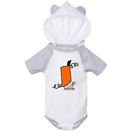 

Inktastic Fallin for Indiana Pumpkin Silhouette Gift Baby Boy or Baby Girl Bodysuit