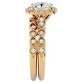 thumbnail image 4 of SuperJeweler 2 1/2 Carat Cushion Shape Diamond Bridal Set In 14 Karat Yellow Gold For Women, 4 of 6
