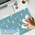 thumbnail image 4 of Long Mouse Pads for Desk,Cartoon Unicorn Rainbow Heart Butterfly Crown Desk Mats on Top Of Desks, Desk Mouse Pad Extra Large with 3mm Non-Slip Base and Stitched Edge for Gaming,Work,Home 31.5"x11.8", 4 of 5