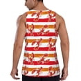 thumbnail image 3 of Gaeub Red Lobster Men's Athletic Tank Top, Workout Sleeveless Shirts, Running Tank Tops for Gym, Running, Training - 3X-Large, 3 of 9