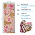 thumbnail image 2 of Golden Retriever with Flowers Hot Yoga Mat Towel Non Slip for Hot Yoga - Quick-Drying Yoga Mat Cover with 4 Corner Pockets with Travel Bag - Hot Yoga Towel Non Slip 70"x26", 2 of 6