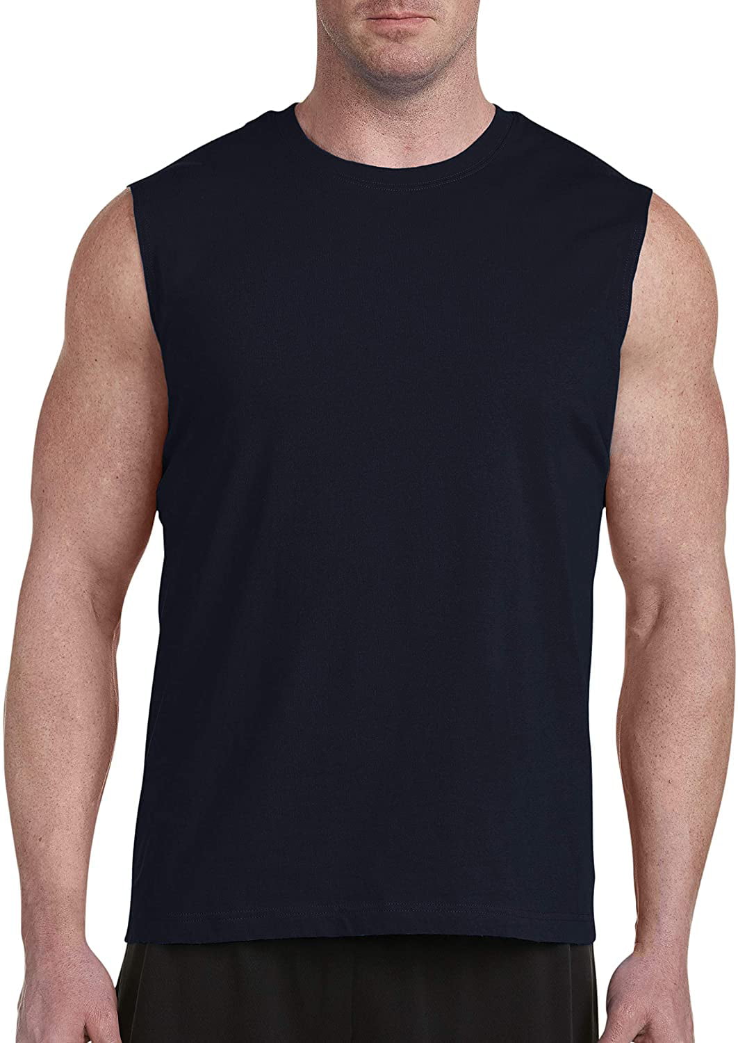 Harbor Bay Moisture-Wicking Muscle T-Shirt - Men's Big and Tall navy 7X ...