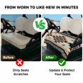 thumbnail image 4 of Golf Cart Seat Covers for 2 Seater,Brown Blue Microfiber Cart Seat Towel Blanket,Green Southwest Ethnic Native American Boho Absorbent Breathable NonSlip Bench Seats Protector for Golf Course 51"x31", 4 of 9