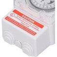 thumbnail image 4 of Yazoeia Mechanical Time Switch 24 Hour Cycle 15 Minute Interval Clock Timer Switch FEI CJC912-153768, 4 of 6