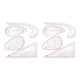 thumbnail image 4 of Billuyoard 4 Pieces Pattern Sewing Ruler DIY Drafting Clothing Drawing Calibrated Half-round Manual Tailor Dressmaking Curve Metric uno 2piezas, 4 of 6