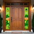 thumbnail image 2 of MXTPOV St Patricks Day Banner, Green Shamrock Gnomes Front Porch Decor for Party Home Decor, St Patricks Day Decorations, Lucky Irish Welcome Sign, Garden Decor, 2 of 4