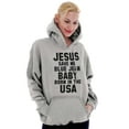 thumbnail image 4 of Jesus Save Me Baby Born in the USA Hoodie Sweatshirt Women Men Brisco Brands S, 4 of 6