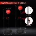 thumbnail image 6 of Eotvia Punching Bag for Adults, Freestanding Boxing Set with Gloves, 55 inch Height Adjustable Punching Bag with Stand, Sport Game Toys for Adults Perfect for Exercise and Fitness, 6 of 11
