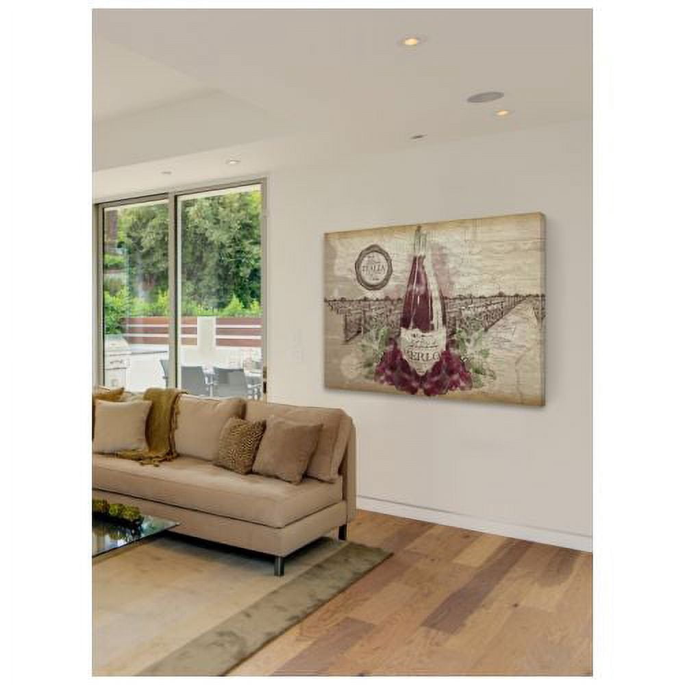 Marmont Hill 'Wine 2' Painting Print on Wrapped Canvas