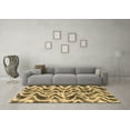 thumbnail image 3 of Ahgly Company Indoor Square Abstract Brown Modern Area Rugs, 4' Square, 3 of 4