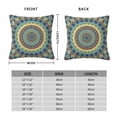 thumbnail image 2 of Pofeuu Round Mandala1 Print Double-sided plush pillowcase Square Throw Pillow Covers Pillows Cover for Living Room Bedroom Sofa Couch Cushion Cover（No pillow core）-18"x18", 2 of 7