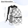 thumbnail image 4 of Lsque Black Squirrel Classic Casual Backpack - Large Capacity Water-Resistant Backpack for School, Work, Travel, and Outdoor Activities, 4 of 8