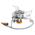 thumbnail image 4 of Portable Windproof Camping Gas Outdoor Cooking Foldable Split with Gas Conversion Head Adapter, 4 of 7