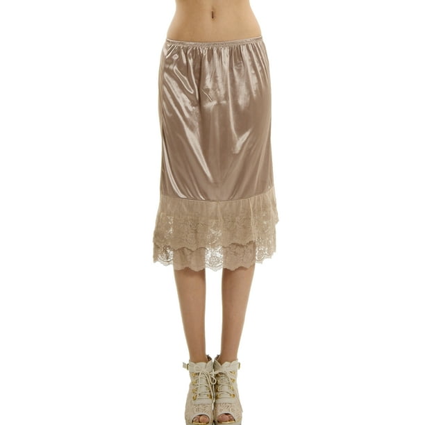 satin under skirt