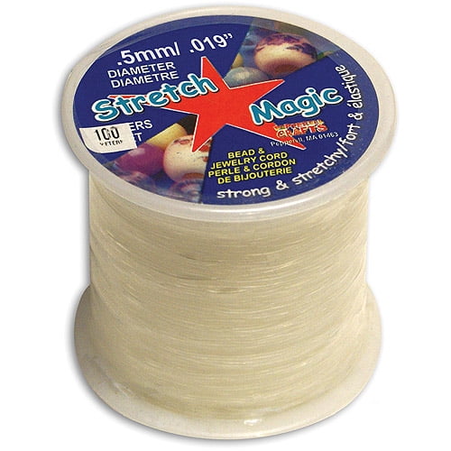 Stretch Magic Bead & Jewelry Cord 0.5mm 100 Meters/pkg, Clear