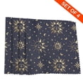 thumbnail image 4 of DouZhe Polyester Placemats Set of 4, Cartoon Suns Stars Moons Pattern Heat Resistant Place Mats for Dining Table, 12" x 18", 4 of 7