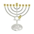 thumbnail image 1 of Abbracc Metal Hanukkah Candleholder Candelabras Taper Candles Table Centerpiece 9 Branch, 1 of 9