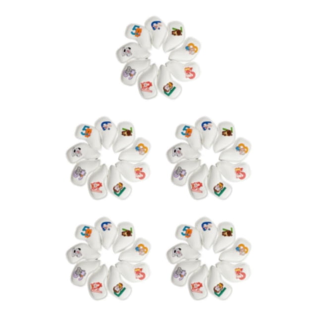 Juego de 9 fundas para cabeza de hierro de golf Naiovety color Blanco Type2 NO2
