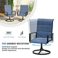 thumbnail image 6 of Vicllax Outdoor Patio Dining Set American Country Style Metal 42"for Garden Lawn (5 Pcs), 6 of 9