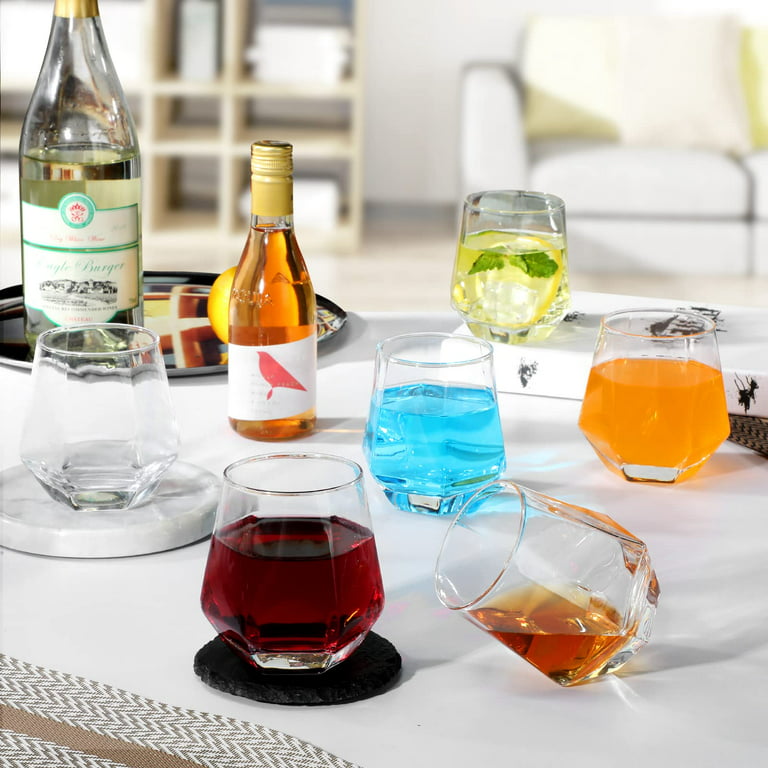 Crystal Modern Wine Glasses 4 pack 22oz - Elixir Glassware