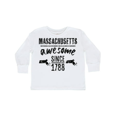 

Inktastic Massachusetts Awesome Since 1788 Gift Toddler Boy or Toddler Girl Long Sleeve T-Shirt