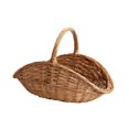 thumbnail image 1 of Cesta de mimbre tejida, contenedor de almacenamiento portátil, multifuncional, de mano, estilo campestre. L, 1 of 9