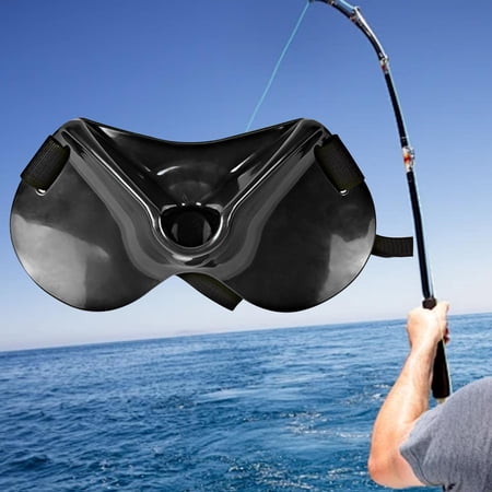 Colaxi Fishing Fighting Waist Belt Fishing Pole Belts Boat Fishing Rod Holder Sturdy Fishing Pole Holder Fishing Belt Rod Holder Black