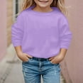 thumbnail image 5 of Girls Sweatshirt Crewneck Sweatshirts Girls Hooded Sweatshirt Long Sleeve Crewneck Pullover Top Soft Cozy Casual Loungewear Outerwear for Kids Toddler, 5 of 5