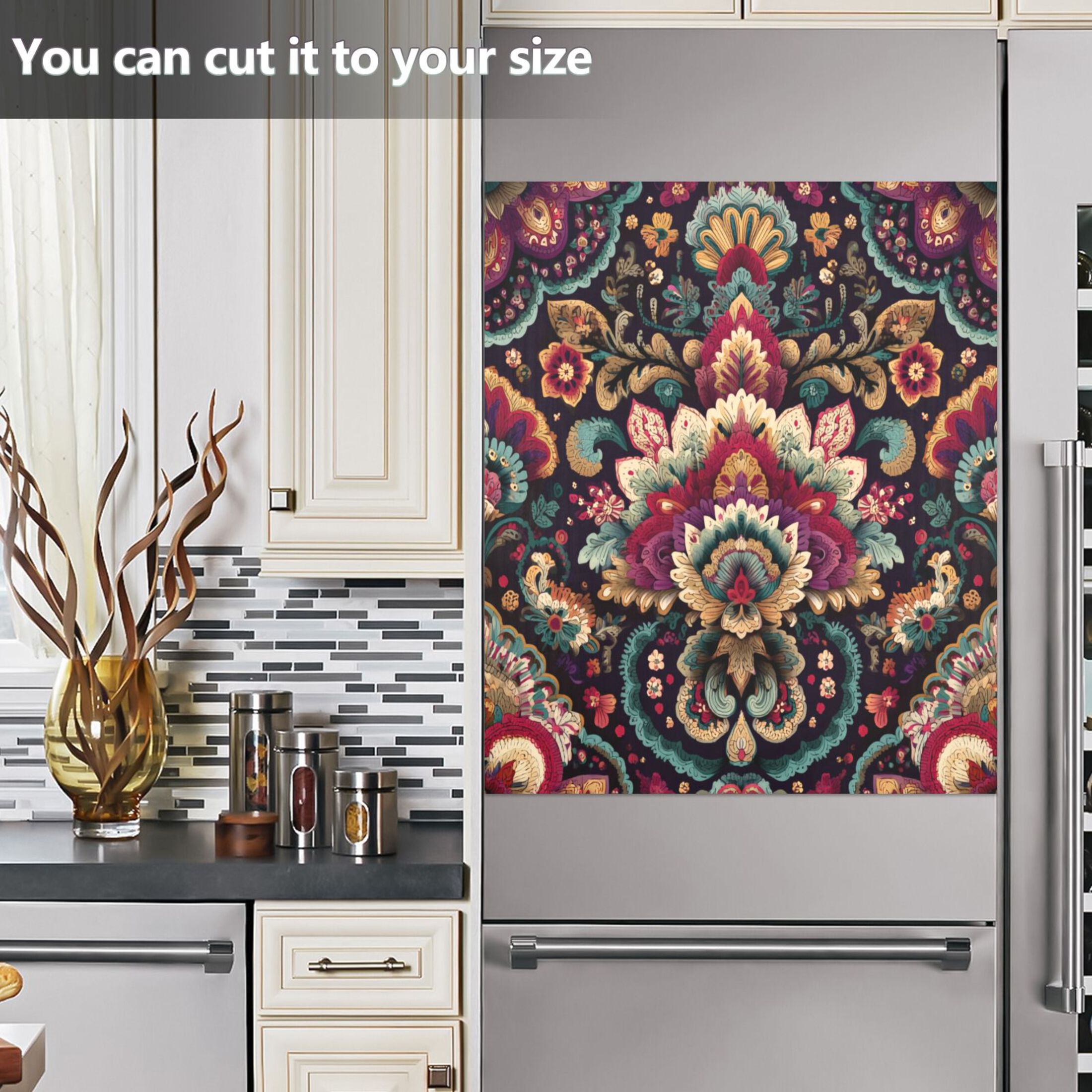 Dishwasher Sticker Magnetic Dishwasher Sticker Magnetic Decorative Sticker Refrigerator Sticker Dishwasher Decorative Stickers Seamless Colored Pattern