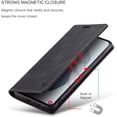 thumbnail image 5 of Case for Samsung Galaxy S21 5G, Retro Matte Protective Leather Case with RFID Blocking Viewing Stand Magnetic Closure TPU Shell Flip Cover - Black, 5 of 14