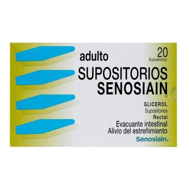 Supositorios Senosiain Adulto 2 Pack Con 20 Pzas C/u Senosiain Original