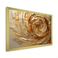 thumbnail image 5 of Designart "Mocha Spiral With Gilded Brown" Abstract Spirals Picture Framed Wall Decor, 5 of 5