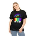 thumbnail image 2 of Human Shirt LGBTQ Pride Rainbow Flag Gay Lesbian Pride Ally Womens Plus Size Tops, 2 of 8