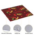 thumbnail image 4 of Vsdgher Hot Chili Print Dish Drying Mat, Kitchen Counter Mat, Dish Drying Pad for Dishes, Utensils, Pots and Pans,16" x 18", 4 of 8